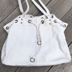 HOBO International white leather purse